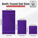Infinitee Xclusives Luxury 100% Cotton Towel Set – 8 Piece Bathroom Towel Set – - Image 3