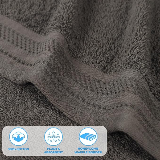 Superior Honeycomb Cotton Medium Weight Towels, - Image 5