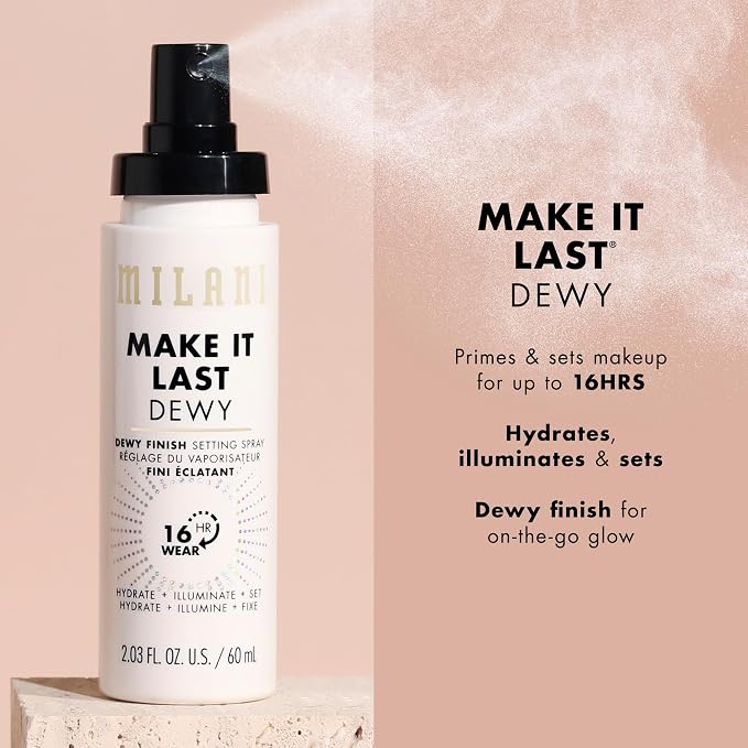 Milani Setting Spray + Primer, Make It Last Dewy - Image 4