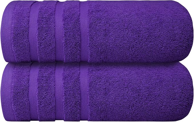 Infinitee Xclusives 100% Cotton Luxury Bath Towels Set of 2 - Image 8