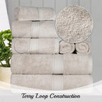 SUPERIOR Egyptian Cotton Pile 8 Piece Towel Set, Includes 2 Bath, 2 Hand - Image 10