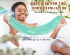 2 Pack African Net Sponge Exfoliating Body Scrubber Bath Sponge - Image 2