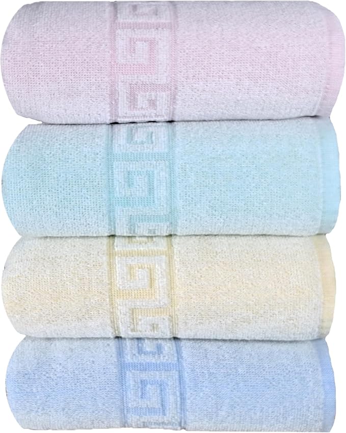 BolBom*S 100% Cotton Bath Towels, 4 Pack, Light Weight, Super Absorbent and - Image 6