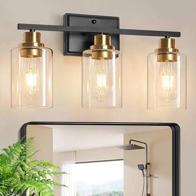 Unicozin 3 Light Bathroom Light Fixtures, Modern Vanity Lights Over Mirror by Unicozin