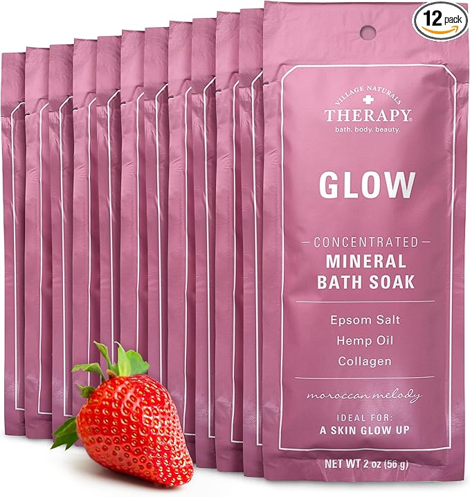 Village Naturals Therapy Glow Concentrated Mineral Bath Soak, Moroccan Melody by VillageNaturalsTherapy
