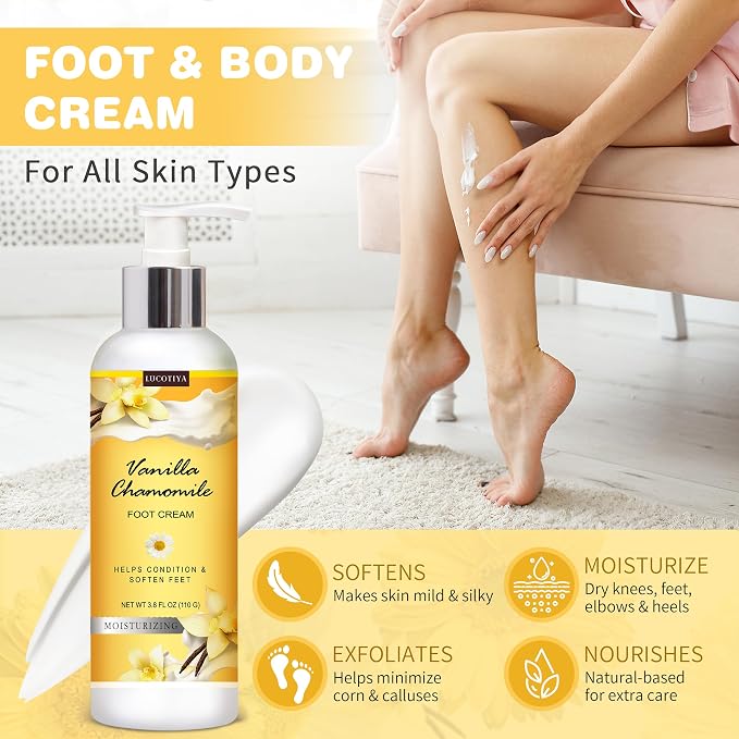 LUCOTIYA Foot Soak Set Pedicure Kit, Vanilla chamomile Foot Soak Salts - Image 5
