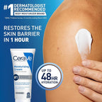 CeraVe Moisturizing Cream, Face Body Moisturizer, Normal to Dry Skin, 8 Fl Oz - Image 2
