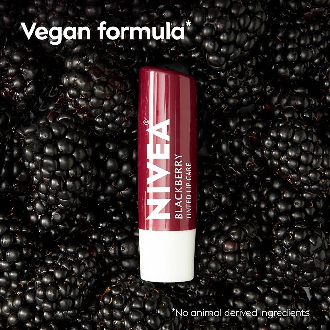 NIVEA Blackberry Lip Care, Tinted Lip Balm - Image 8