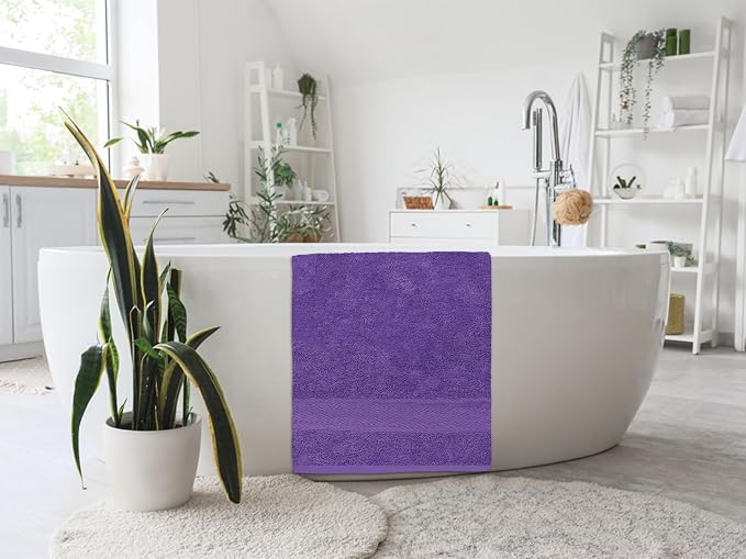 Large Bath Towels Bulk Set of 12 – 100% Cotton Terry – 24" x 50" – Quick Dry - Image 3