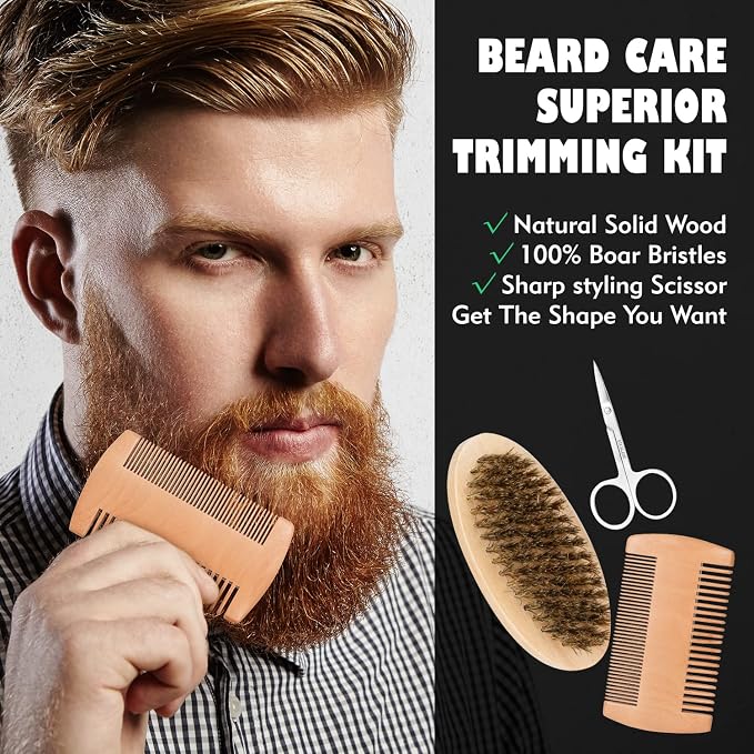 14 Pcs Bath & Body Gift Set for Men, Father's Day Gifts, Beard Grooming - Image 8