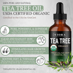Tea Tree Oil – 100% Pure Organic Tea Tree Essential Oil - Image 2