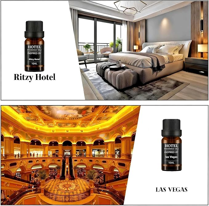 Hotel Collection Diffuser Essential Oil Gift Set, Hotel Scents - Image 5