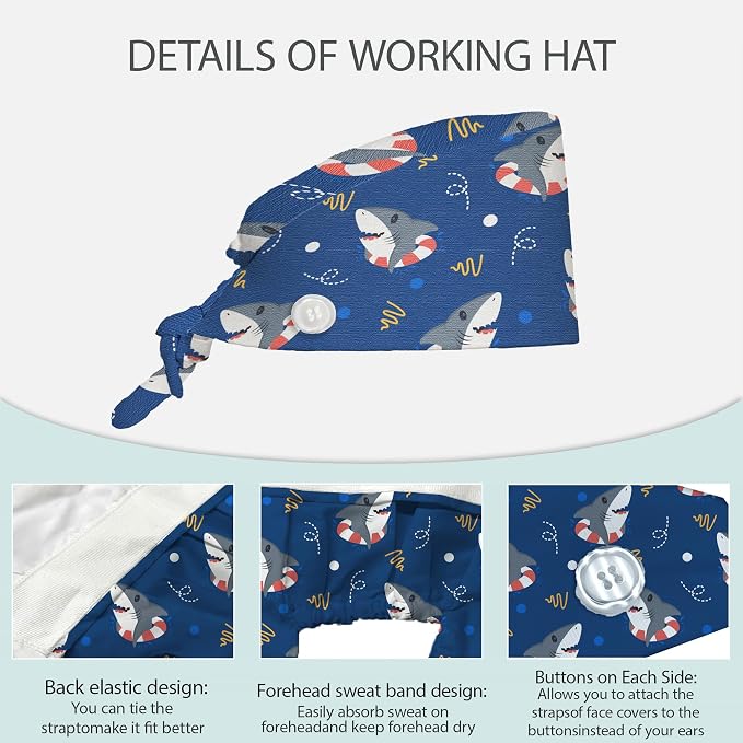 2 Pcs Working Cap with Sweatband - Image 3