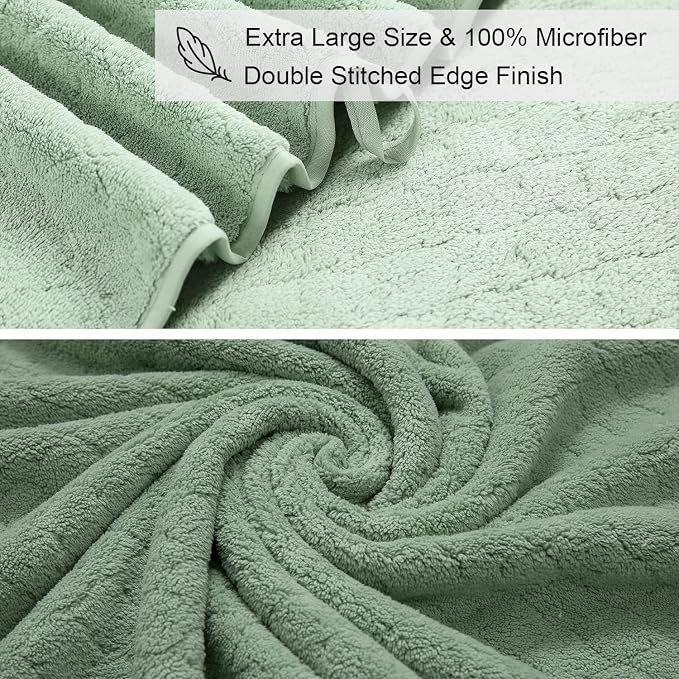 Ycosy Extra Large Bath Towels Set 35x70 Inches - Image 7