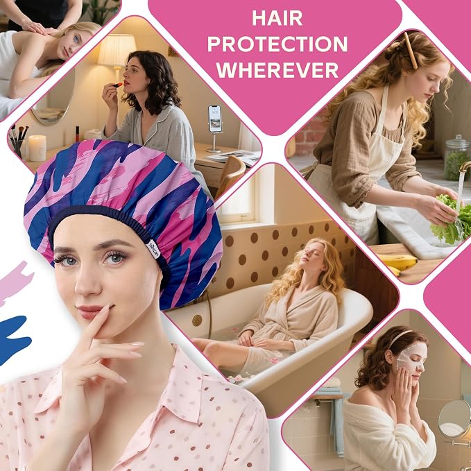 Years calm Waterproof Shower Cap - Image 7