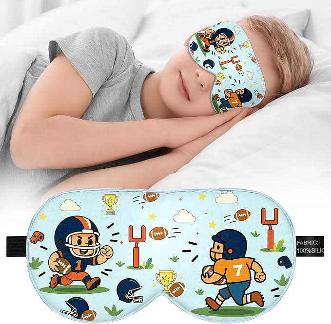 Kids Silk Sleep Mask – 100% Mulberry Silk Eye Cover, Kid Eye Mask by Unknown