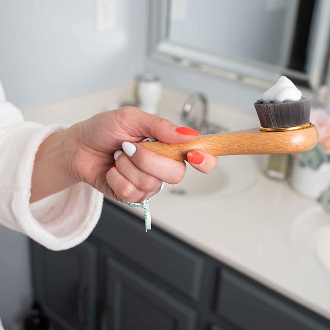GranNaturals Manual Facial Cleansing Kabuki Brush - Image 3