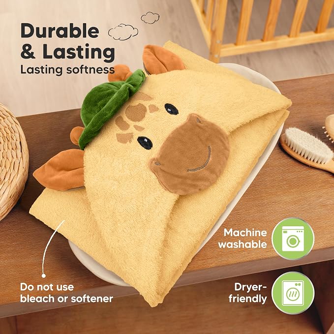 KeaBabies Organic Baby Towel - Image 7