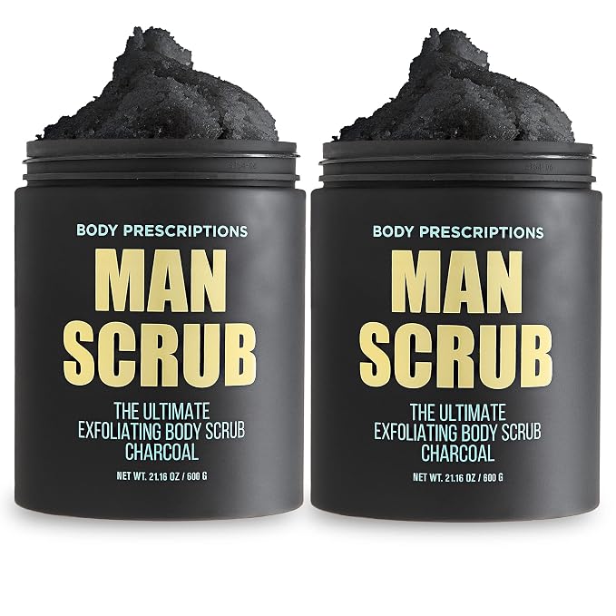 Body Prescriptions Men’s Exfoliating Body Scrub – Ultimate Skin Cleansing Wash by BodyPrescription