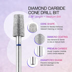 PANA 3/32" Diamond Carbide Cone Bit- Style 15, Medium Grit - Image 3