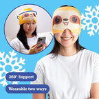 Happy Helpers Sloth Cooling Headache Cap by Relatable, Post Workout Recovery - Image 3