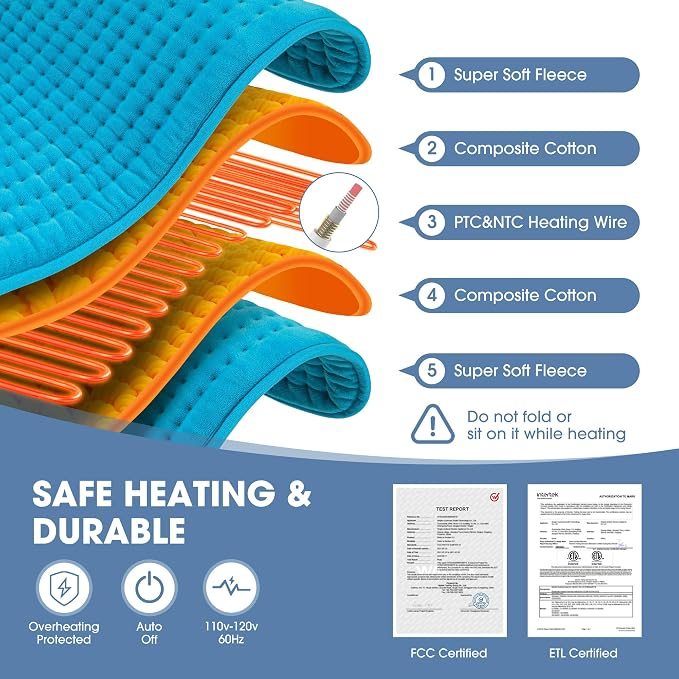 FluffyWarmth Electric Heating Pad - Image 8