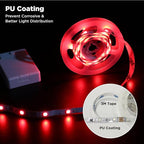 BestLuz LED Strip Lights Battery Operated 3.33ft x 2 Pack Flexible LED Light - Image 5
