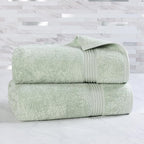 Superior Egyptian Cotton 2-Piece Bath Sheet Towel Set, Oversized Body Towels - Image 2