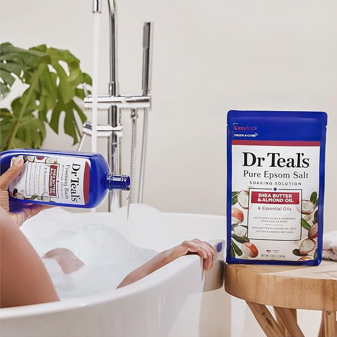 Dr Teal's Foaming Bath with Pure Epsom Salt, Shea Butter & Almond, 34 fl oz - Image 6