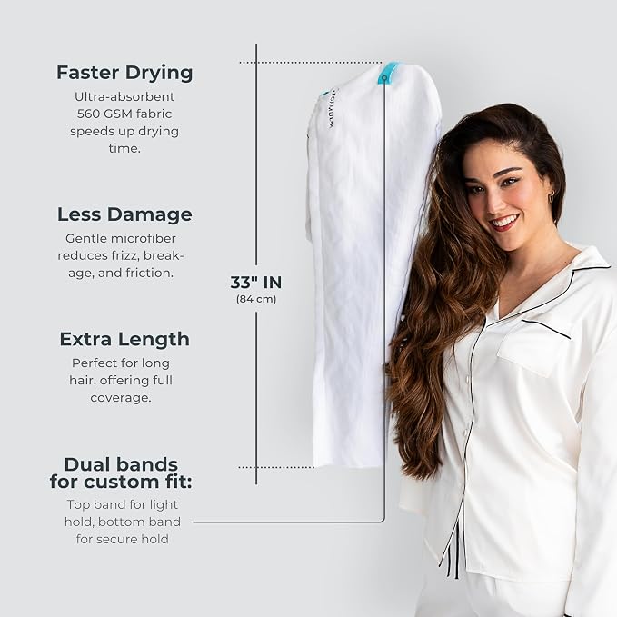 FORMUL-A Microfiber Hair Towel Wrap - Image 2