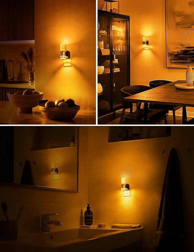 L LOHAS LED Night Lights Plug into wall, Amber Night Light - Image 5