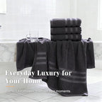 Bath Towels 2 Pack, 30 x 60 Inches, Large 100% Cotton Towels, Comfortable - Image 6