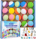 Yekery Bath Bomb Gift Set with Toys Inside, 20 Pack Organic Bath Bombs by Yekery