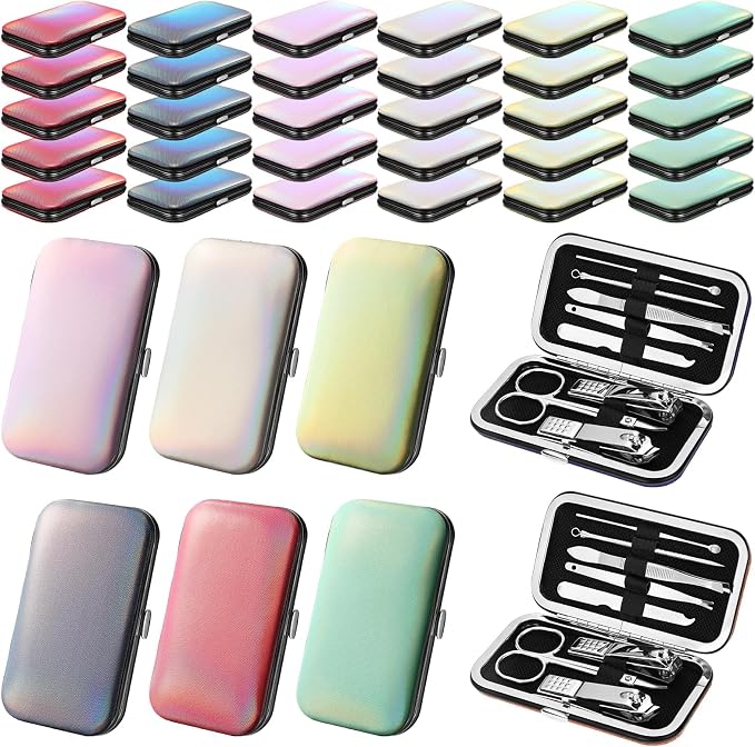 30 Sets Bulk Gifts for Women Manicure Set Bulk Professional Nail Care Kit Nail by Leriton