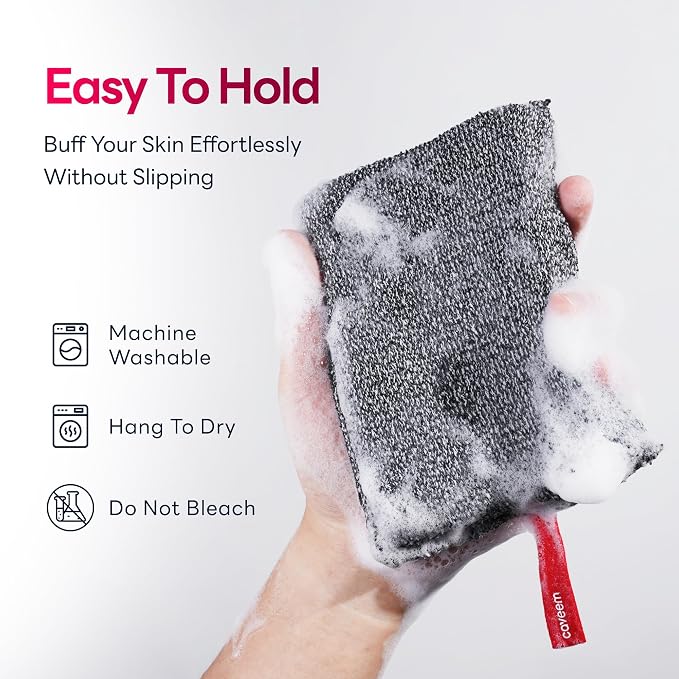 Caveem Exfoliating Body Scrubber, Large Bath and Body Scrub Buffer, Dual - Image 6