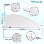 KEEPOZ 100% Cotton Hair Towel Wrap Quick Dry Super Absorbent Turban Head Wrap - Image 2
