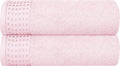 GLAMBURG 100% Cotton 2 Pack Oversized Bath Towel Set 28x55 Inches, Ultra Soft by GLAMBURG