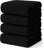 4 Pack Bath Towel Set, Waffle Bath Towel Set, Microfiber Super Soft Highly by Wuwahold