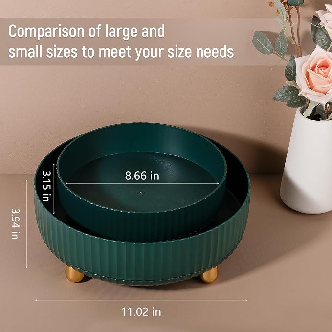 Anyoifax Makeup Perfume Organizer Tray 360 Degree Rotating Lazy Susan Skincare - Image 5