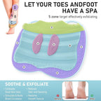 XL Shower Foot Scrubber Mat, Silicone Feet Massage Scrubber in Shower Clean - Image 4