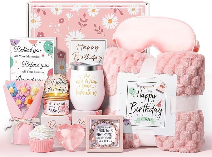 Birthday Gifts for Women Friendship, Unique Happy Birthday Gifts Basket for Mom by MAYICIVO