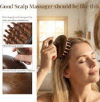 Wooden Scalp Massager｜Bamboo Brush - Image 2