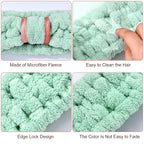WILLBOND 4 Pack Microfiber Headbands Spa Facial Headbands Makeup Head bands - Image 3