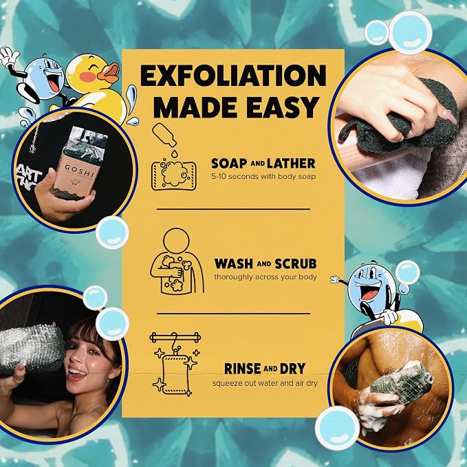 GOSHI Exfoliating Shower Sponge - Image 7
