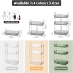 Akinbas 3 Tier Bathroom Organizer Countertop Makeup Perfume Tray Skincare - Image 2