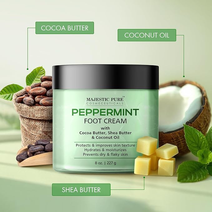 Majestic Pure Peppermint Foot Cream, Warming Cream - Image 4
