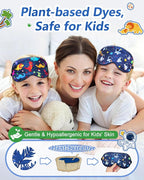 BeeVines Kids 100% Real Mulberry Silk Sleep Mask 2 Pack, Original Design Pure - Image 4