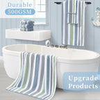Waffle Hand Towels, Durable Striped Hand Towel - Image 5