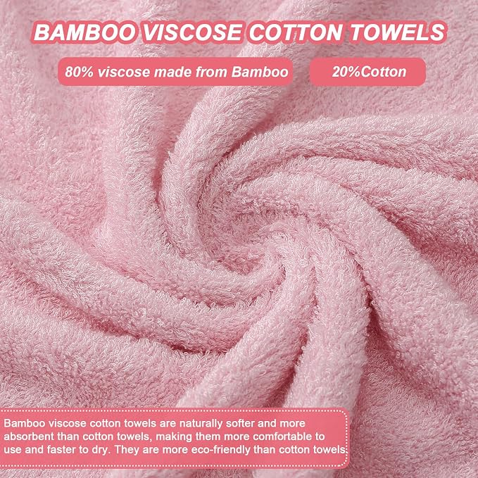 Aibaser Bath Towels, 27x54inch - Image 3