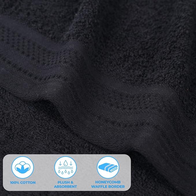 Superior Honeycomb Cotton Medium Weight Towels, - Image 5